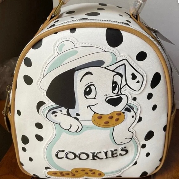 DISNEY LOUNGEFLY 101 DALMATIONS COOKIE BACKPACK NWT - Picture 1 of 4